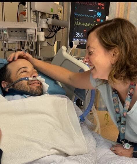 מיטל ואברומי, זמן קצר לאחר פציעתו. "פתאום מבינים מה באמת חשוב בחיים" 