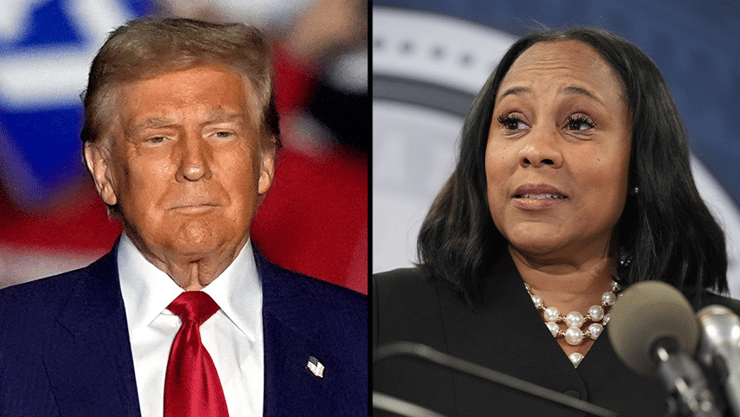 התובעת וויליס וטראמפ (צילום: AP /John Bazemore/Carlos Osorio) פאני וויליס דונאלד טראמפ