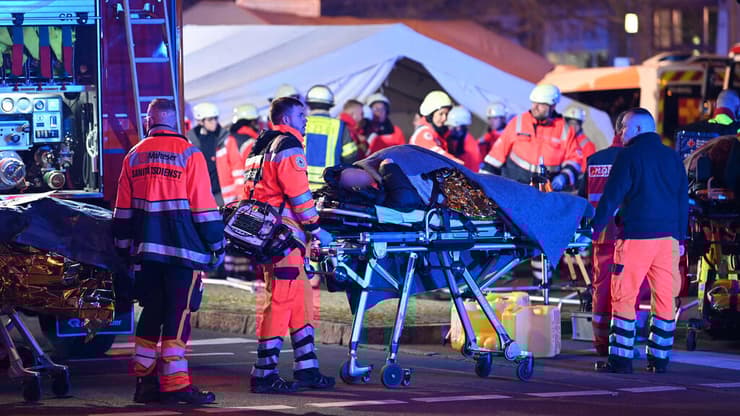 צילום: Heiko Rebsch / DPA / AFP אירוע דריסה במגדבורג גרמניה