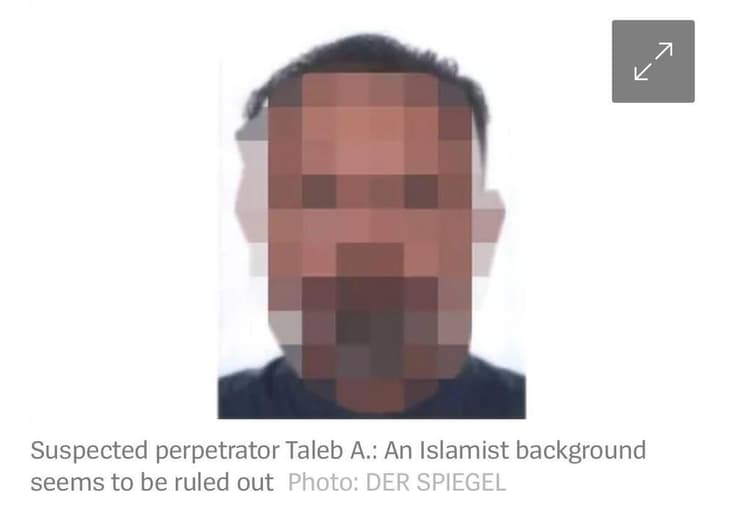 טאלב אל עבדול מוחסן, בתמונה מטושטשת שפורסמה ב"דר שפיגל" (DER SPIEGEL) טאלב אל עבדול מוחסן, הדורס השוק חג המולד בגרמניה