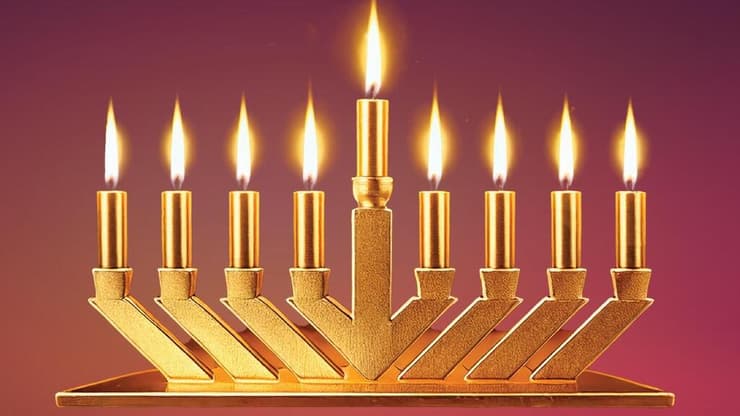 החנוכייה הדיגיטלית של הסוכנות היהודית. הדמייה