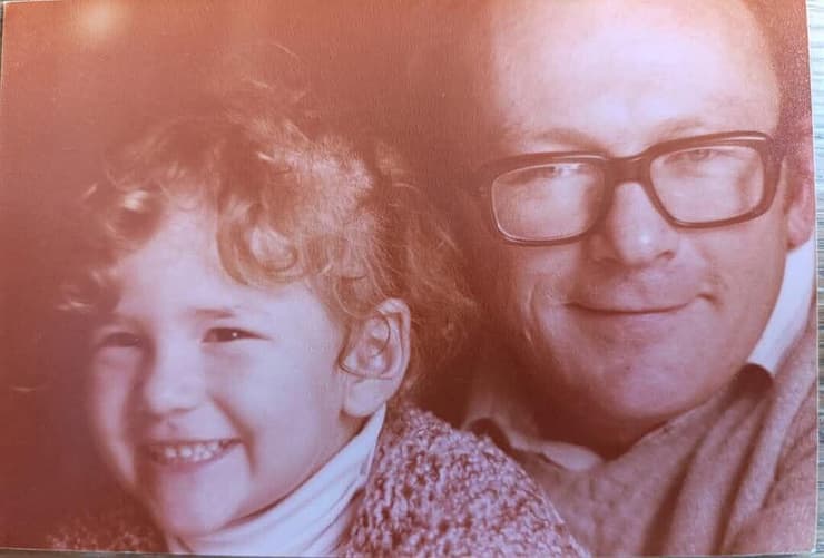 אדוארד קוזנצוב ובתו (צילום: אלבום משפחתי) אדוארד קוזנצוב ובתו