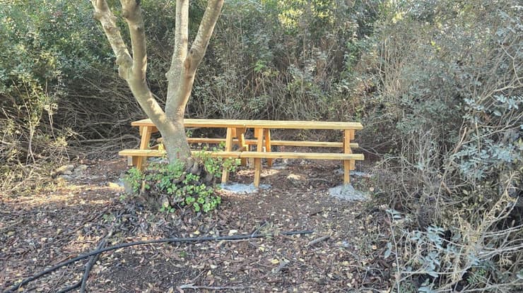 פינת ההנצחה שנערי פנימיית "יפתח" הקימו לזכרו של אביתר ז"ל   