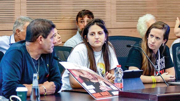 "לא בחרנו בחיים פומביים". אלה בן עמי בוועדה בכנסת (צילום: רפי קוץ) yk14198349