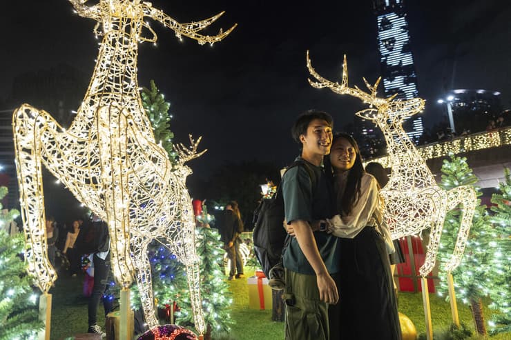 הונג קונג: הטיילת של נמל ויקטוריה (AP Photo/Chan Long Hei) הונג קונג: הטיילת של נמל ויקטוריה