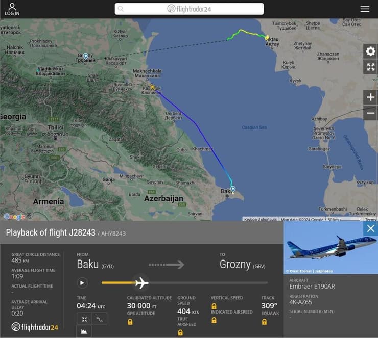 המסלול המוזר על המכ"ם: הטיסה נעלמה בחוף המערבי וצצה לפתע הרחק משם, בצד המזרחי של הים קזחסטן התרסקות מטוס אזרבייג'ן איירליינס בדרך ל צ'צ'ניה