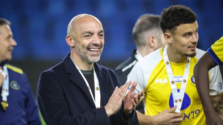 "אנחנו במומנטום מצוין מאז איאקס". לאזטיץ' אחרי הזכייה בגביע הטוטו (צילום: עוז מועלם) לאזטיץ'