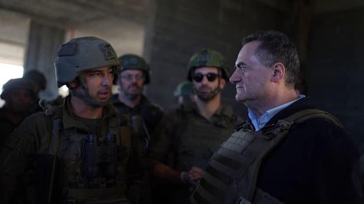 צילום: אלעד מלכה, תקשורת שר הביטחון שר הביטחון ישראל כ"ץ בביקור בציר פילדלפי בעזה