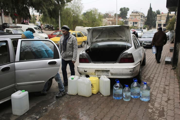 תיעוד מהמחסור במים שפקד את דמשק