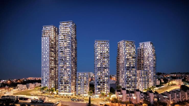 הדמייה פרויקט פינוי בינוי במתחם הרדוף בשכונת גילה בירושלים 