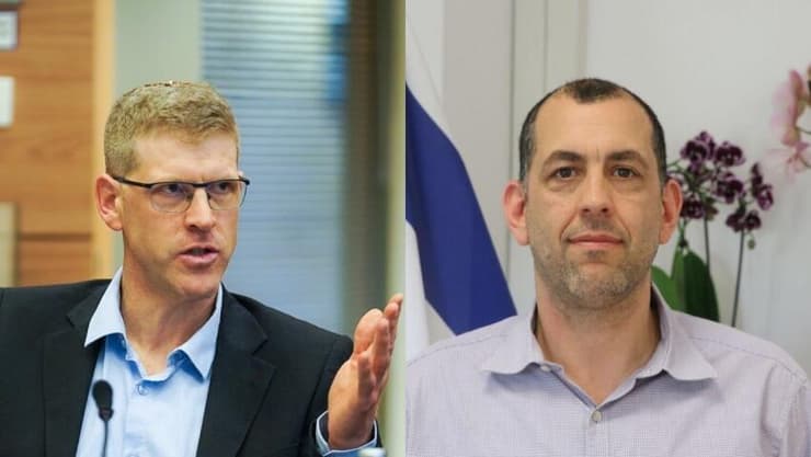 מימין: הממונה על השכר אפי מלכין, החשב הכללי יהלי רוטנברג