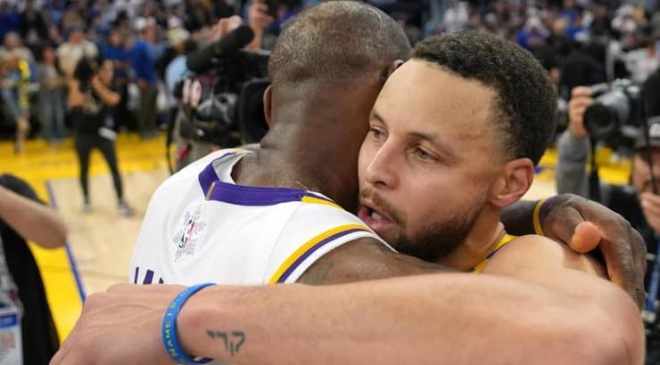 לברון ג'יימס וסטף קרי (רויטרס) לברון ג'יימס וסטף קרי