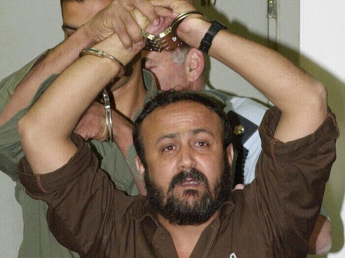 מרוואן ברגותי. גם שמו עלה בבורסת השמות של האסירים שעשויים להשתחרר (צילום: Eitan Hess-Ashkenazi, AP) מרוואן ברגותי