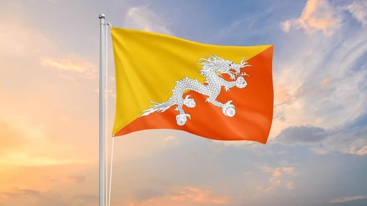 דגל בהוטן (צילום: shutterstock) דגל בהוטן