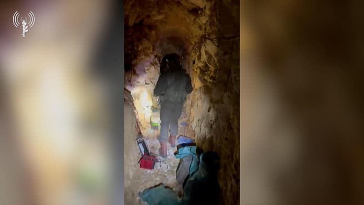 תיעוד מתוך המנהרה של פעילות צוות הקרב החטיבתי 300 בדרום לבנון