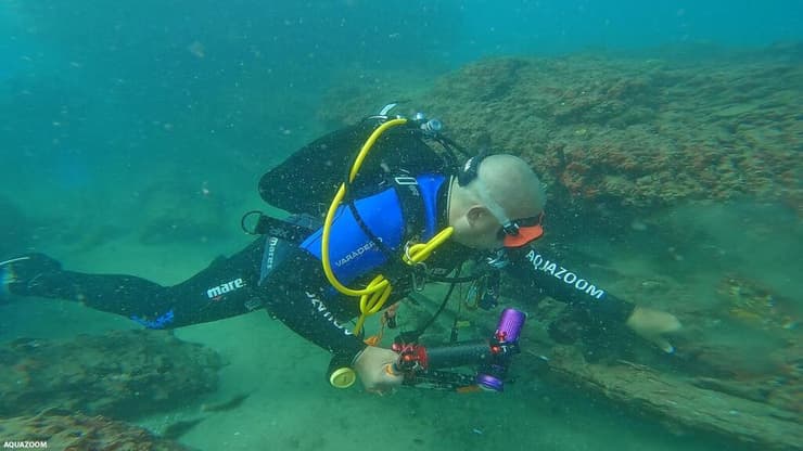 שרידי הספינה שטבעה (צילום: AQUAZOOM) שרידי הספינה שטבעה