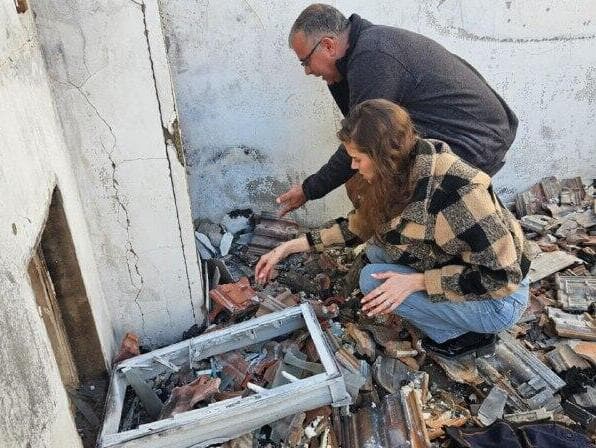 ההריסות בבית משפחת נדיבי במטולה