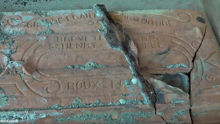 אחד הרעפים ששרד (צילום: AQUAZOOM) אחד הרעפים ששרד