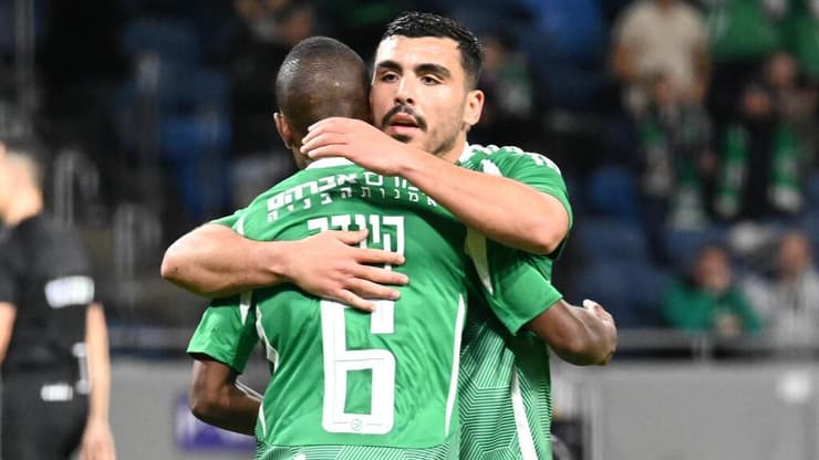 שחקנים קיבלו הזדמנות, וניצלו אותה. אזולאי וקינדה חוגגים (צילום: ראובן כהן) אזולאי וקינדה