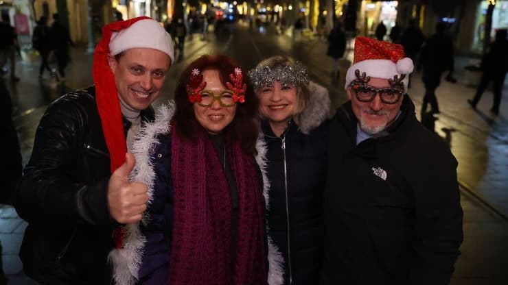 חגיגות השנה החדשה בירושלים (צילום: אלכס קולומויסקי) חגיגות סילבסטר בירושלים