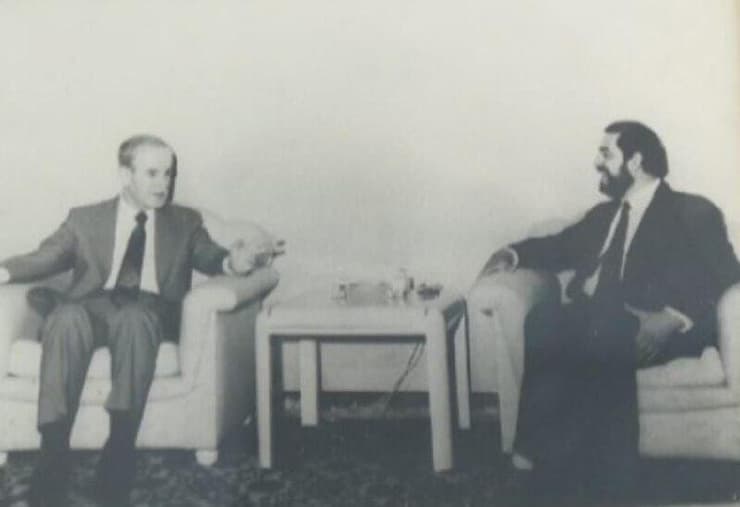 הרב אברהם חמרה בפגישה עם חאפז אל-אסד בסוריה