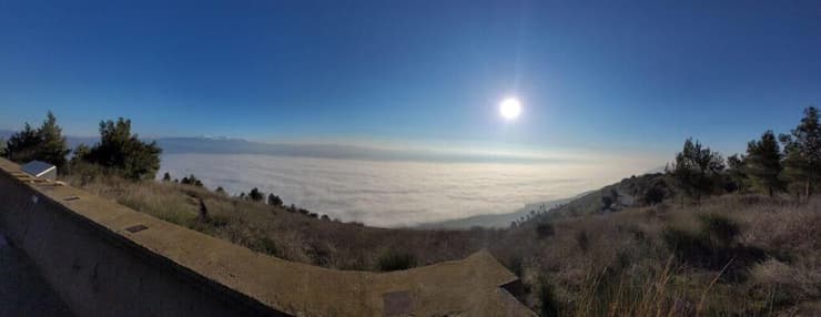 "גלישת עננים" במנרה