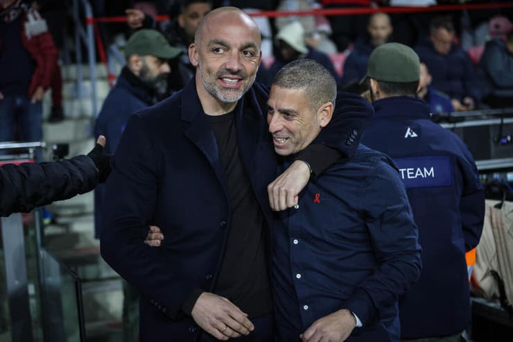 רן קוז'וך וז'רקו לאזטיץ' (צילום: עוז מועלם) רן קוז'וך ז'רקו לאזטיץ'