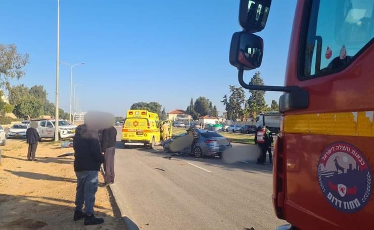 אדם נהרג בתאונת דרכים ברחוב משה סנה באשדוד