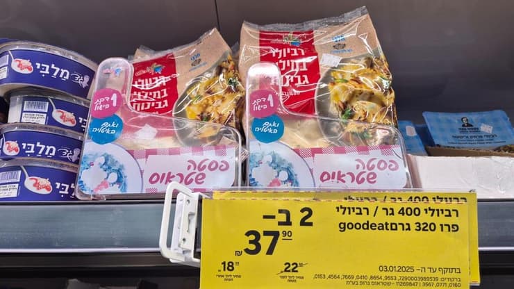 המחיר הישן לעומת החדש 