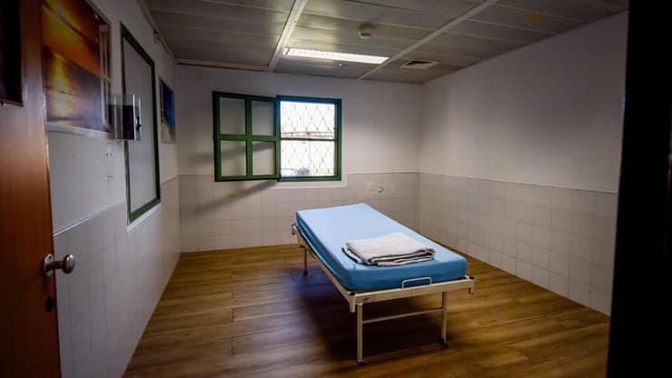 חדר הגבלה (קשירה) בבית החולים הפסיכיאטרי שער מנשה. ארכיון (צילום: נחום סגל) בית חולים פסיכיאטרי שער מנשה