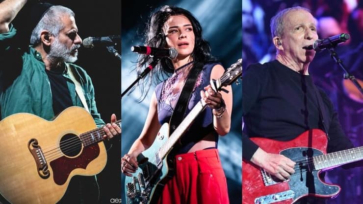 דני סנרדסון, נינט ואביתר בנאי (צילום: יאיר שגיא, יפעת שגב, אריאל עפרון) דני סנרדסון, נינט ואביתר בנאי