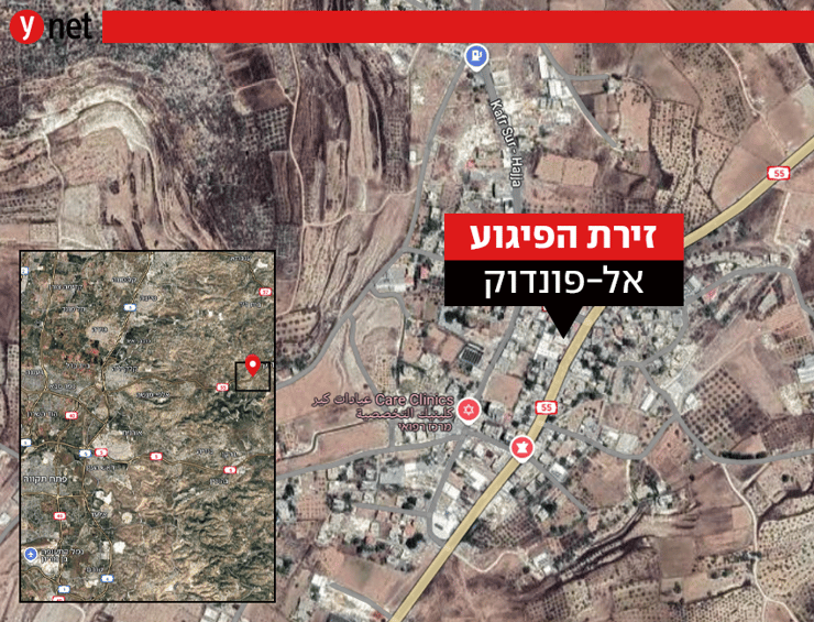 מפת הפיגוע באל פונדוק