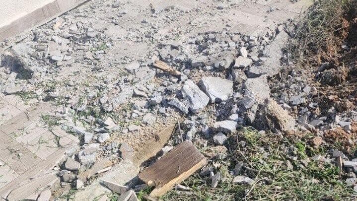 נפילת רקטה בבית בשדרות