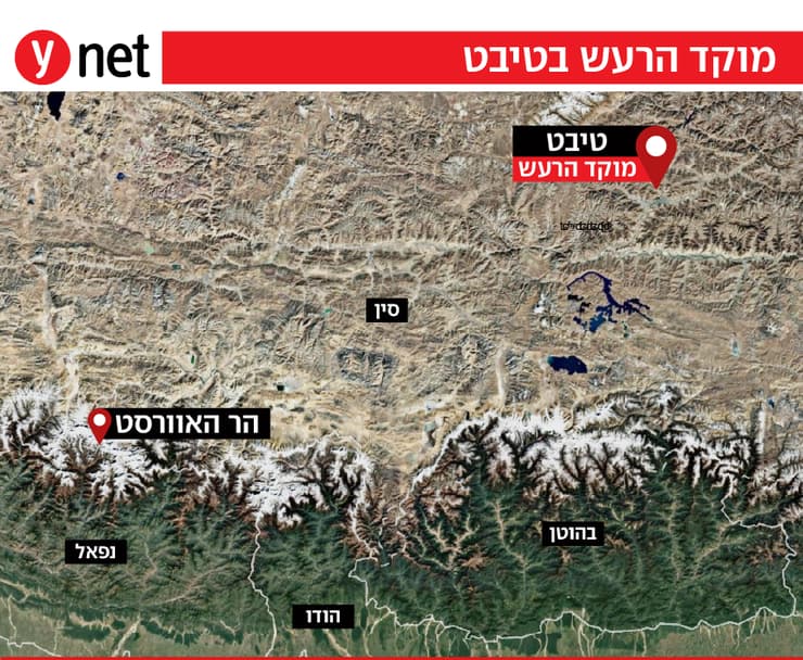 מפת טיבט - מוקד רעש