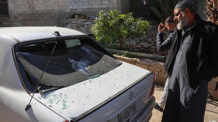 זירת התקיפה בטמון (צילום: Zain JAAFAR / AFP) כפר טמון