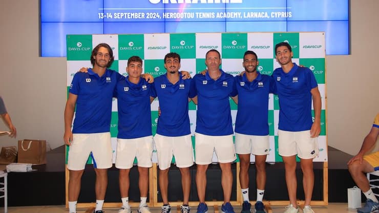 נבחרת הדייויס של ישראל (צילום: איגוד הטניס) נבחרת הדייויס של ישראל