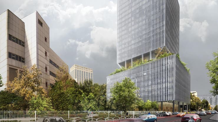 הדמיית מגדל האשפוז החדש באיכילוב (הדמיה: זרחי אדריכלים) הדמיית מגדל האשפוז החדש באיכילוב