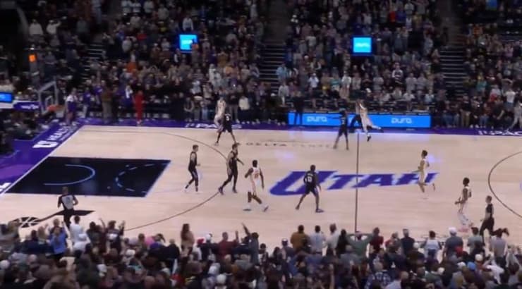 סל הניצחון של טריי יאנג (צילום מסך) סל הניצחון של טריי יאנג