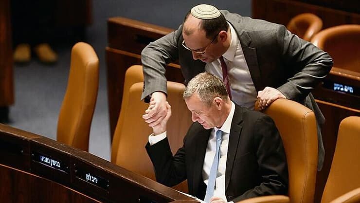 שמחה רוטמן עם יריב לוין