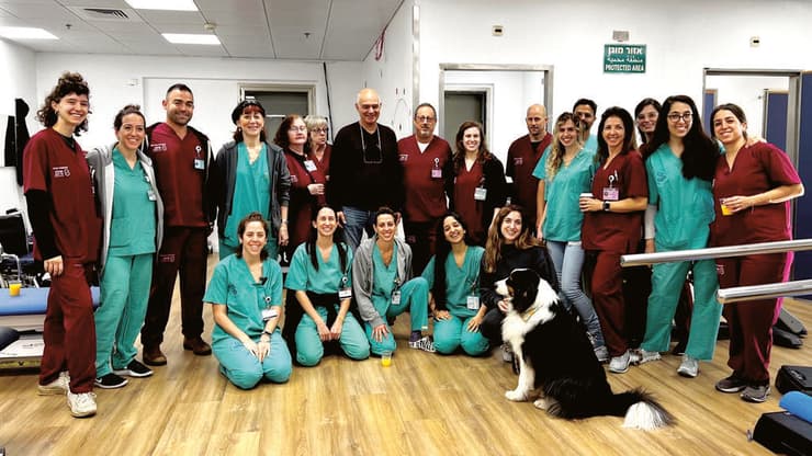 הצוותים המטפלים של ביה״ח השיקומי המשולב בשיבא