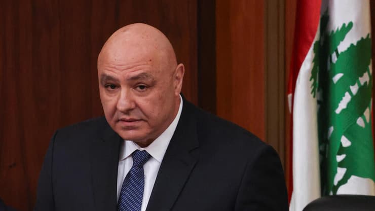 נשיא לבנון עאון. ישראל צריכה להשלים את הנסיגה (צילום: REUTERS/Mohamed Azakir) נשיא לבנון הנבחר ג'וזף עאון