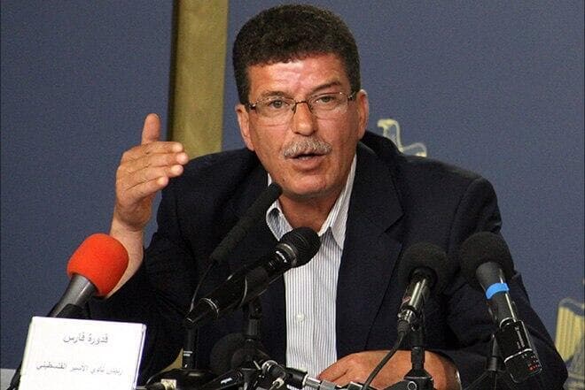 קדורה פארס ראש הוועדה לענייני אסירים מחבלים פלסטינים