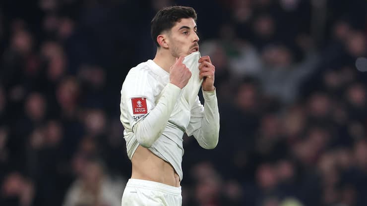 האברץ לאחר ההחמצה אתמול (צילום: Alex Pantling/Getty Images) קאי האברץ