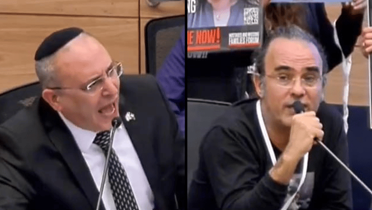 ח״כ אליהו רביבו יוצא על יהודה, אביו של החייל החטוף נמרוד כהן בוועדת החוקה