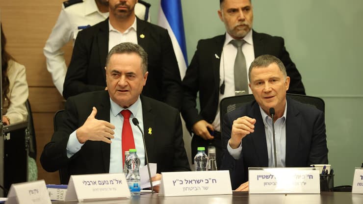 שר הביטחון ישראל כ"ץ בוועדת החוץ והביטחון