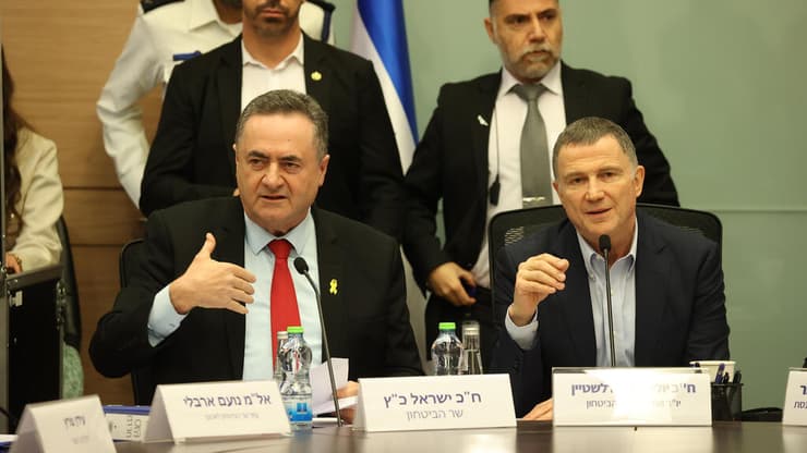 שר הביטחון ישראל כ"ץ בוועדת החוץ והביטחון