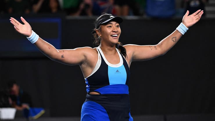 אייאווה והשמלה המפורסמת של ווזניאקי מאליפות ארה"ב לפני 12 שנה (צילום: WILLIAM WEST / AFP) טניס