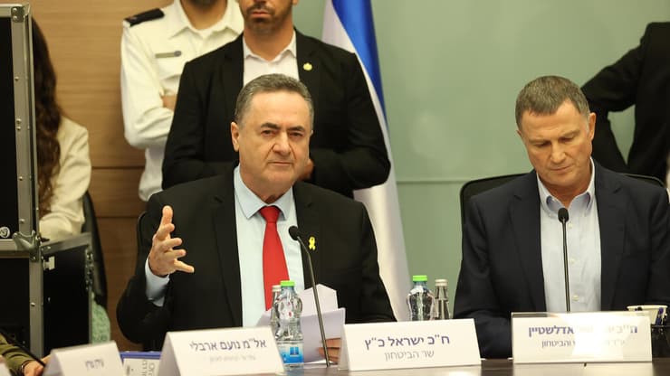 שר הביטחון ישראל כ"ץ בוועדת החוץ והביטחון