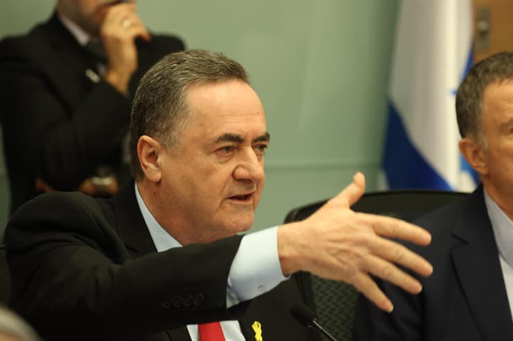 שר הביטחון ישראל כ"ץ בוועדת החוץ והביטחון