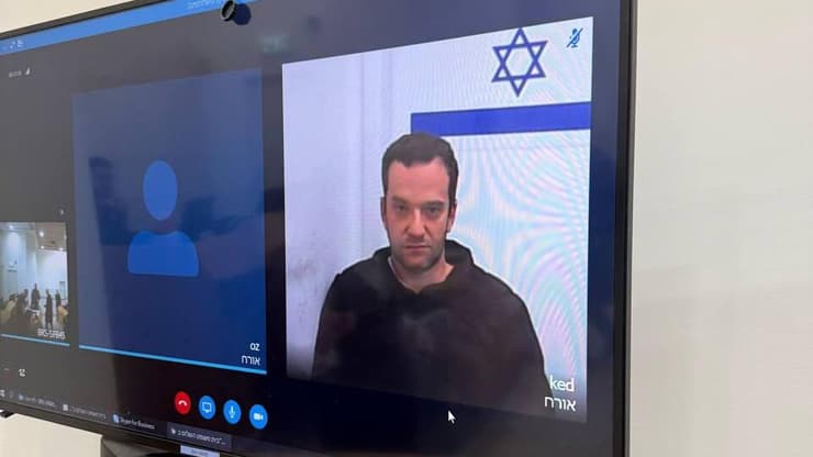 אלכס שוד בדיון מרחוק בבית המשפט, בחודש שעבר (צילום: רוני גרין שאולוב) אלכס שוד